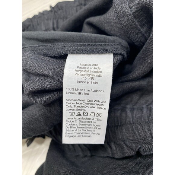 J.Crew Womens Soleil Black pant in linen NWT Size M Medium - Picture 11 of 15